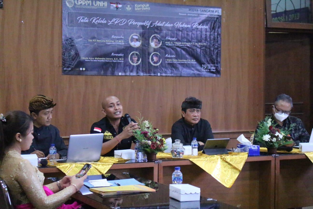 Suasana Diskusi Publik tentang LPD di UNHI Denpasar
